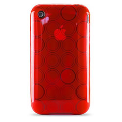 Coque iPhone Bulles - Rouge