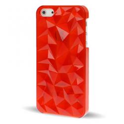 Coque iPhone 5 5S SE Cristal 3D - Rouge