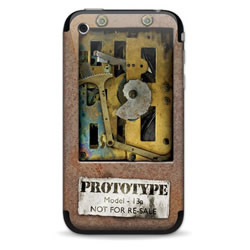 Sticker iPhone - Steampunk - Marron