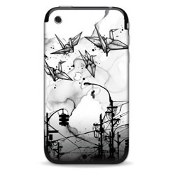 Sticker iPhone - Cable Cranes - Blanc