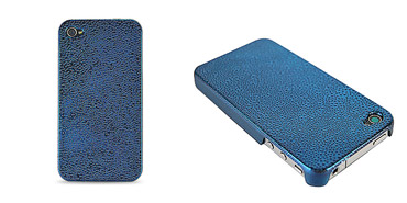 Coque iPhone Gouttelettes • Bleu