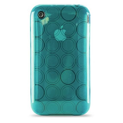 Coque iPhone Bulles - Turquoise
