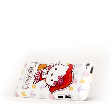 Coque iPod Touch 4 Hello Kitty Pirate - Blanc - photo 3