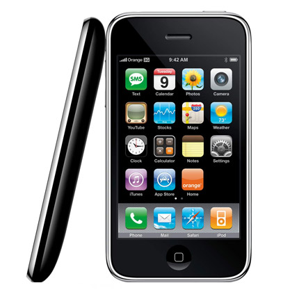 Coque rigide personnalisée bords compris iPhone 3G/3GS - Blanc