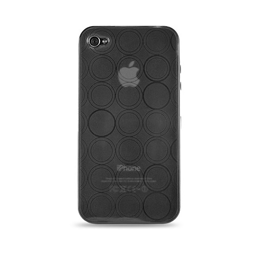 Coque iPhone 4 Bulles - Noir