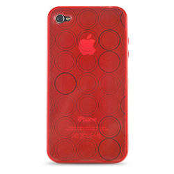 Coque iPhone Bulles - Rouge