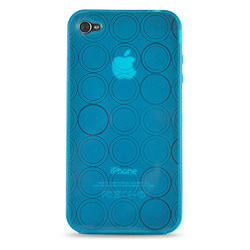 Coque iPhone 4 Bulles - Bleu