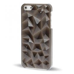 Coque iPhone 5 5S SE Cristal 3D - Noir