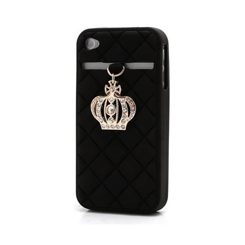 Coque iPhone 4 4S Queen - Noir