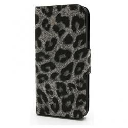 Etui iPhone 5 5S SE Slim Leopard - Gris