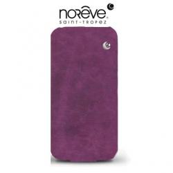 Etui Norêve Cuir nubuck prune vintage - Violet