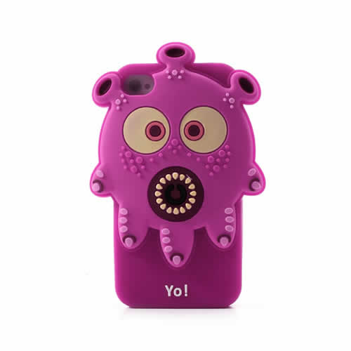 Coque iPhone 4 4S Monster Yo - Rose