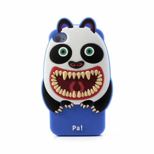 Coque iPhone 4 4S Monster Pa - Bleu