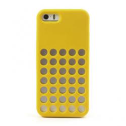 Coque iPhone 5 5S SE Circles - Jaune