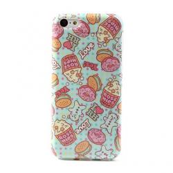 Coque iPhone 5C Pastel Treats - Turquoise