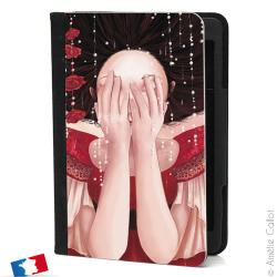 Etui iPad Air Amélie Callot - Les larmes - Rouge