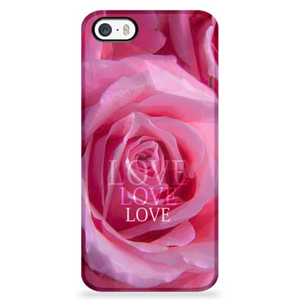 Coque iPhone 5S Love - Rose