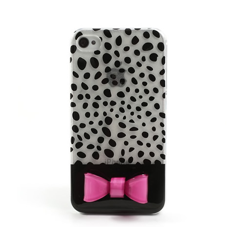 Coque iphone 4S Dalmatien - Noir