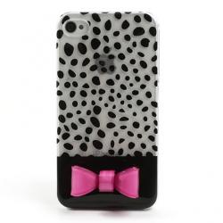 Coque iphone 4 4S Dalmatien - Noir