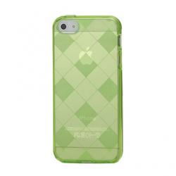 Coque iPhone 5 5S SE losanges - Vert