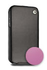 iPhone Noreve - Etui Clapet cuir iPhone 4 (rose)