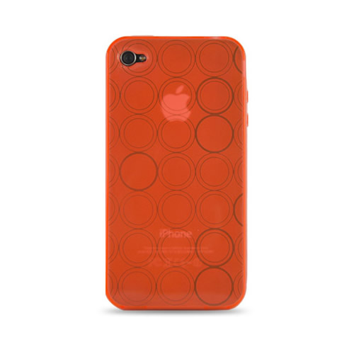 Coque iPhone 4 Bulles - Orange