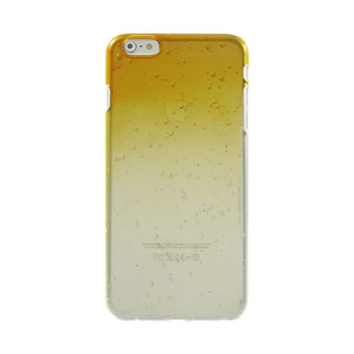 Coque iPhone 6 6S gouttelettes eau - Jaune