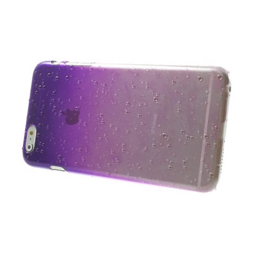 Coque iPhone 6 6S gouttelettes eau - Violet - photo 3