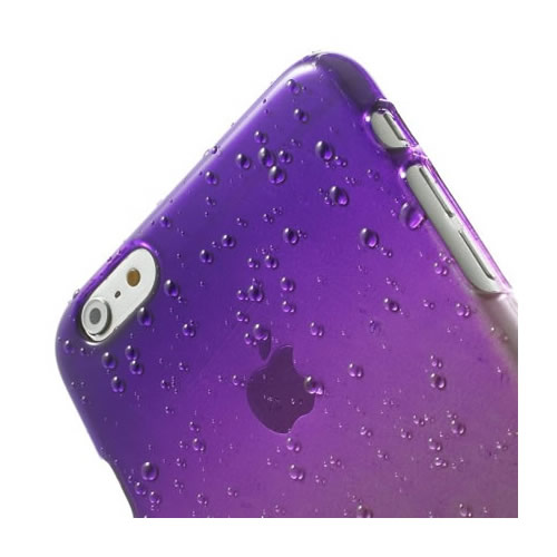 Coque iPhone 6 6S gouttelettes eau - Violet - photo 4