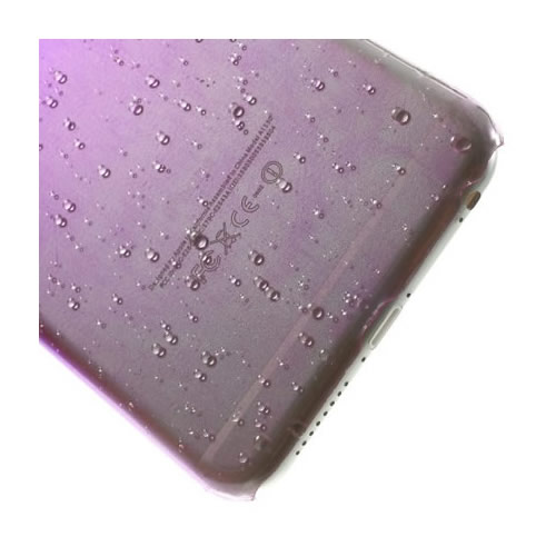 Coque iPhone 6 6S gouttelettes eau - Violet - photo 5