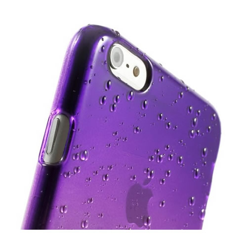 Coque iPhone 6 6S gouttelettes eau - Violet - photo 6