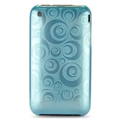 Coque iPhone 3GS Arabesques - Bleu