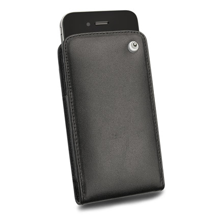 iPhone Noreve - Etui cuir iPhone 4 (noir)