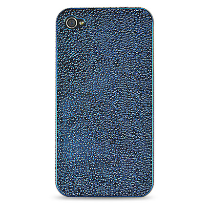 Coque iPhone Gouttelettes - Bleu