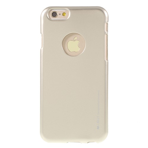 Coque iPhone 6 6S silicone champagne - Beige