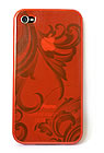 iPhone Coque Ornements iPhone 4 (rouge)