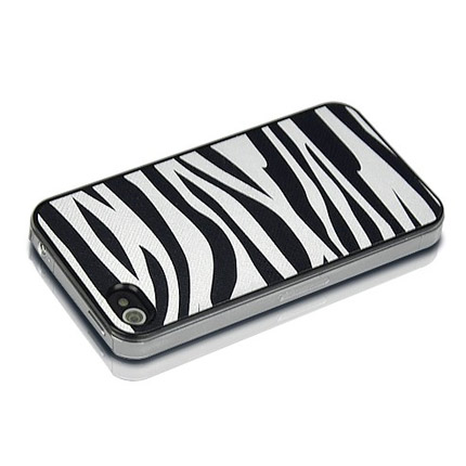 Coque iPhone Zèbre Métal - Argent - photo 3