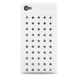 Coque iPhone Capitons - Blanc