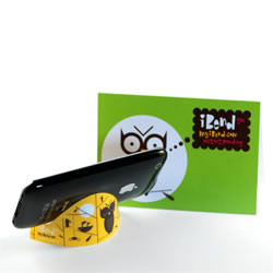 Support iPhone/iPod Owls - Jaune