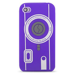 Coque iPhone Caméra - Violet