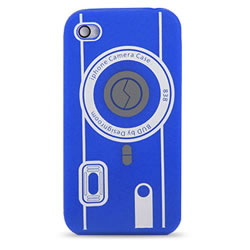 Coque iPhone Caméra - Bleu