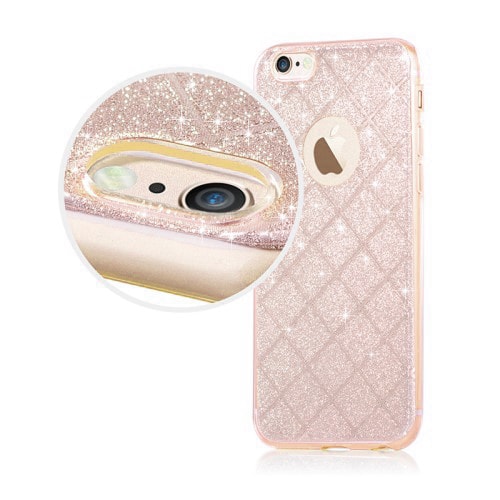 Coque Paillettes iPhone 6 Dallas champagne - Beige - photo 3