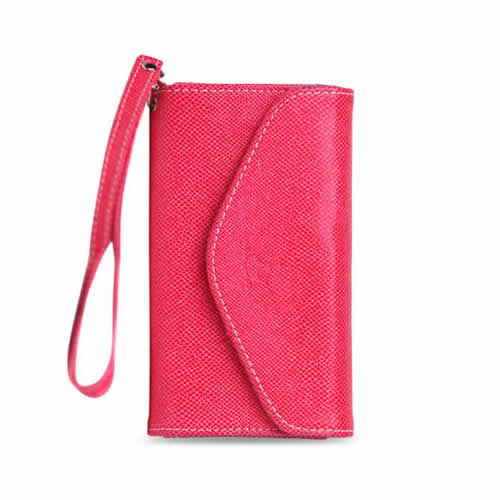 Pochette Portefeuille iPhone - Rose