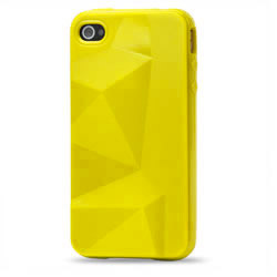 Coque iPhone 4/4S 3D - Jaune