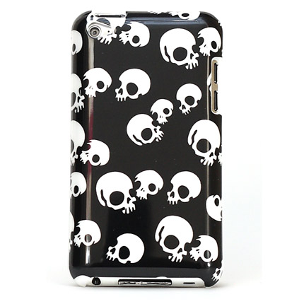 Coque iPod Touch 4 Skulls - Noir