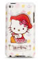 Coque iPod Touch 4 Hello Kitty Pirate - Blanc
