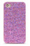 Coque iPhone 4/4S Paillettes - Violet