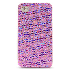 Coque iPhone 4/4S Paillettes - Violet