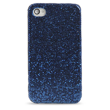 Coque iPhone Paillettes - Bleu