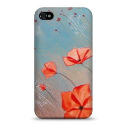 Coque bords compris Amélie Callot - Coquelicot - Bleu